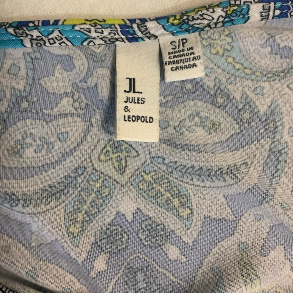 Sold…Jules & Leopoldo Matching Paisley Printed Skirt & Blouse. - Picture 3 of 9